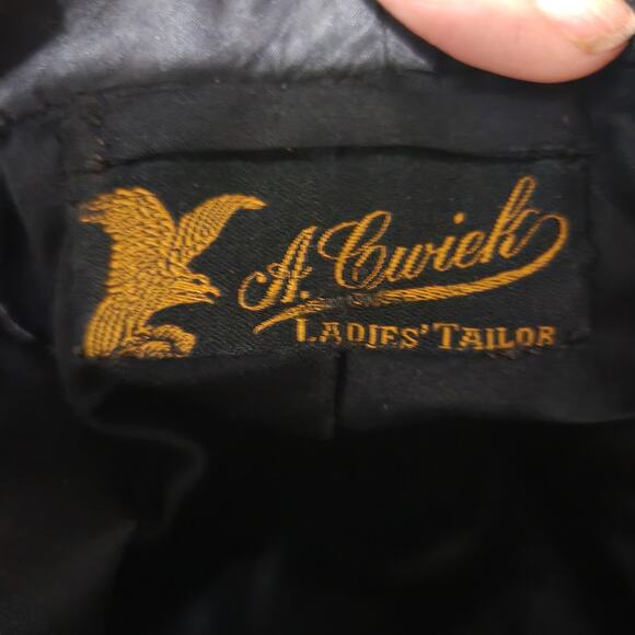 Antique Victorian Silk Blazer Jacket Black Coat Handmade Tailored Custom Small - Picture 6 of 16